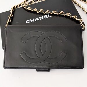 Authentic Chanel CC Leather WOC Wallet on Chain